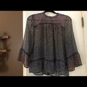 Lucky Brand Shirt - small ruffle at neck.